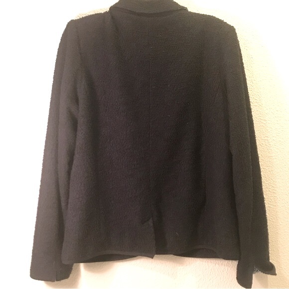 Anthro Cartonnier boucle blue blazer - Picture 2 of 6